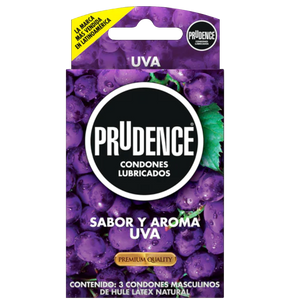 PRUDENCE AROMA UVA CON 3 CONDONES