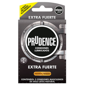 PRUDENCE  EXTRA FUERTE CON 3 CONDONES