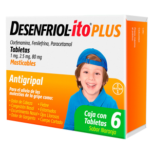 DESENFRIOLITO PLUS CON 6 TABLETAS