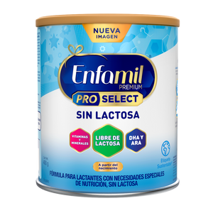 ENFAMIL PREMIUM SIN LACTOSA (0 A 12 MESES) LATA DE 400G