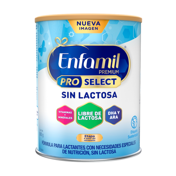 ENFAMIL PREMIUM SIN LACTOSA (0 A 12 MESES) LATA DE 900G