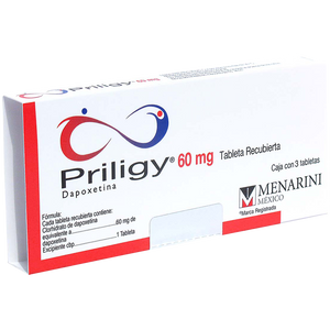 PRILIGY 60MG CON 3 TABLETAS