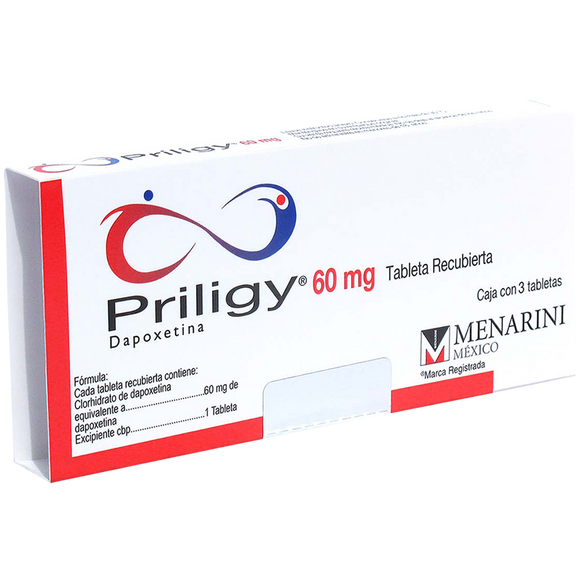 PRILIGY 60MG CON 3 TABLETAS