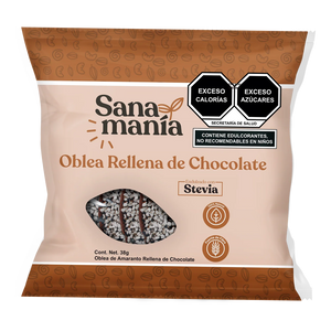 SANAMANIA OBLEA RELLENA DE CHOCOLATE CON 38G