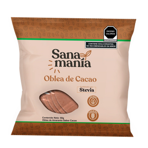 SANAMANIA OBLEA DE CACAO CON 60G