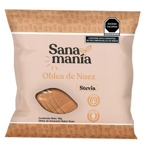 SANAMANIA OBLEA DE NUEZ CON 60G