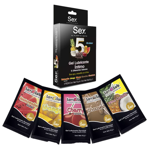 LUBRICANTE LOVLUB CON 5 SABORES DIFERENTES 10G CADA UNO FARMACIA CALDERON LUBRICANTE LOVLUB CON 5 SABORES DIFERENTES 10G CADA UNO FARMACIA CALDERON