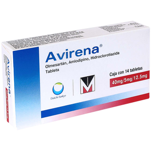 AVIRENA 40/5/12.5MG CON 14 TABLETAS