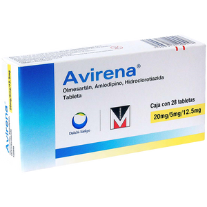 AVIRENA 20/5/12.5MG CON 28 TABLETAS