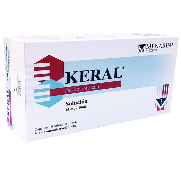 KERAL 25MG/10ML CON 10 SOBRES DE 10ML C/U