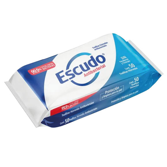 ESCUDO TOALLITAS DESINFECTANTES CON C/50