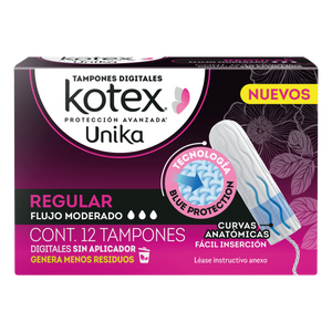 KOTEX UNIKA TAMPONES REG C/12