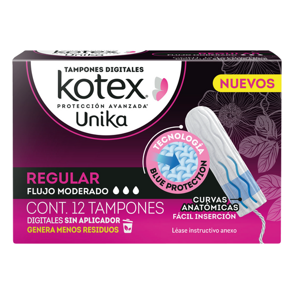 KOTEX UNIKA TAMPONES REG C/12