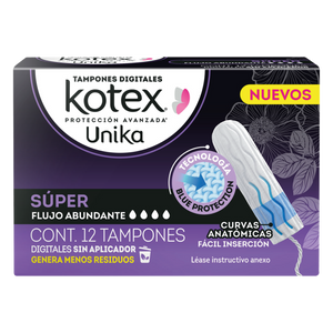 TAMPONES KOTEX UNIK SUPER C/12