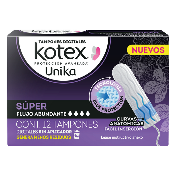 TAMPONES KOTEX UNIK SUPER C/12