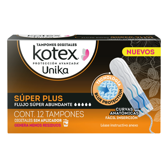 TAMPONES KOTEX UNIK SUPERPLUSC/12N