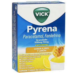 VICK PYRENA CON 5 SOBRES DE 5G CADA UNO