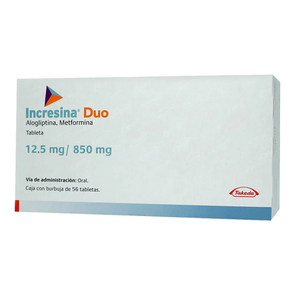 INCRESINA DUO 12.5/850MG 56 TAB /