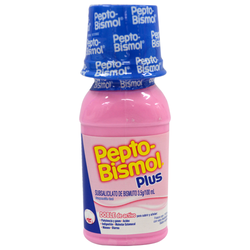 PEPTOBISMOL PLUS 525MG/15ML CON 118ML