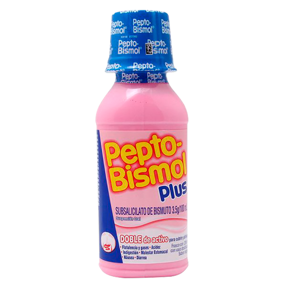 PEPTOBISMOL PLUS 525MG/15ML CON 236ML