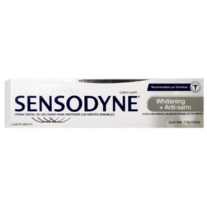 SENSODYNE BLANQUEADOR + ANTI-SARRO TUBO CON 113GR