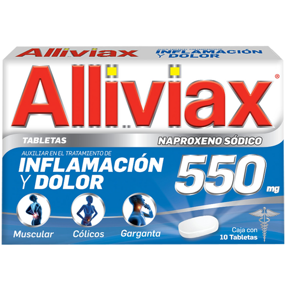 ALLIVIAX 550MG CON 10 TABLETAS