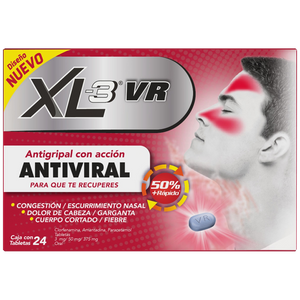 XL-3 VR 3/50/375MG CON 24 TABLETAS