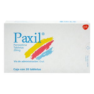 PAXIL 20MG CON 20 TABLETAS