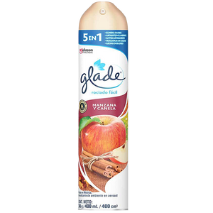 GLADE AEROSOL CON 400ML AROMA MANZANA Y CANELA