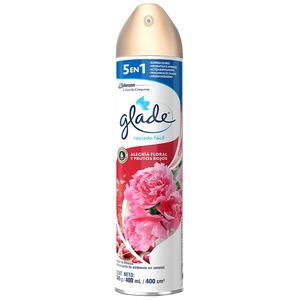 GLADE AEROSOL CON 400ML AROMA ALEGRIA FLORAL Y FRUTOS ROJOS