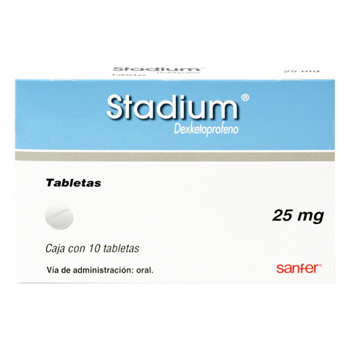 Stadium Inyectable STADIUM 25MG CON 10 TABLETAS – FARMACIA CALDERON