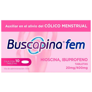 BUSCAPINA FEM CON 10 TABLETAS