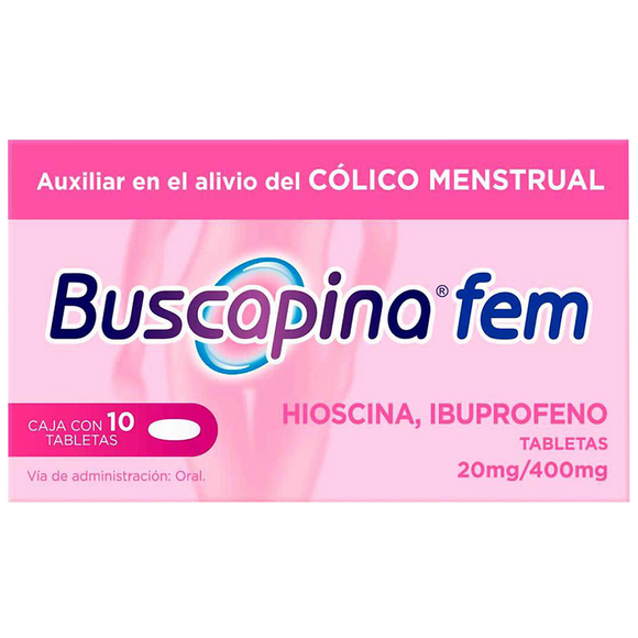 BUSCAPINA FEM CON 10 TABLETAS