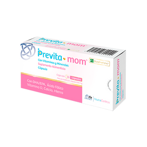 PREVITA MOM SUPLEMENTO ALIMENTICIO CON 30 CAPSULAS