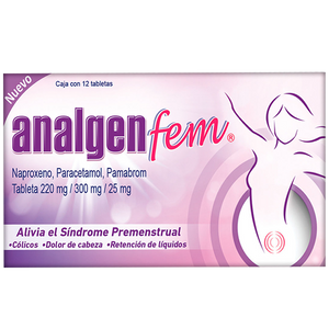 ANALGEN FEM CON 12 TABLETAS