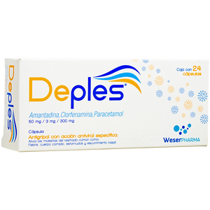 DEPLES 50/3/300MG CON 24 CÁPSULAS