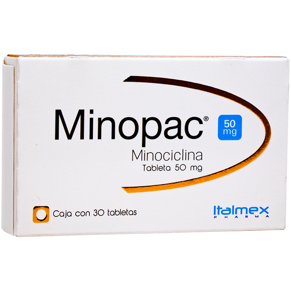 MINOPAC 50MG CON 30 TABLETAS