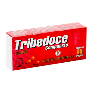 TRIBEDOCE F 50/50/50/1MG CON 30 TABLETAS