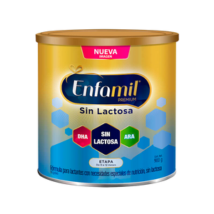 ENFAMIL PREMIUM SIN LACTOSA (0 A 12 MESES) LATA DE 900G