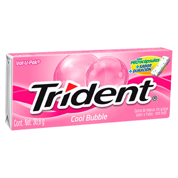 TRIDENT SABOR COOL BUBBLE CON 18PZ