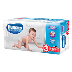 HUGGIES ULTRA CONFORT ETAPA 3 CON 40 UNIDADES (NIÑO)