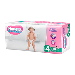 HUGGIES ULTRA CONFORT ETAPA 4 CON 40 UNIDADES (NIÑA)