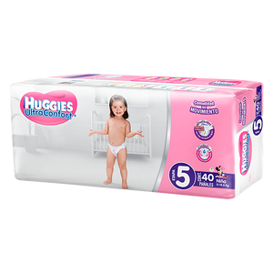 HUGGIES ULTRA CONFORT ETAPA 5 CON 40 UNIDADES (NIÑA)