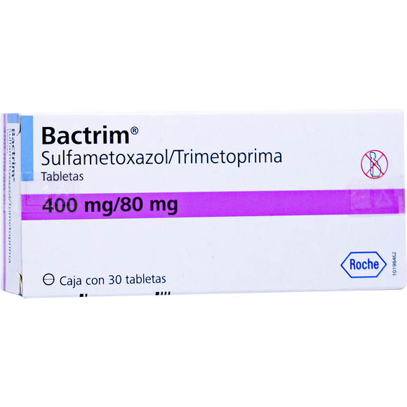 BACTRIM AD 400/80MG CON 30 TABLETAS