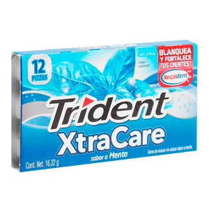 TRIDENT XTRACARE SABOR MENTA CON 12PZ